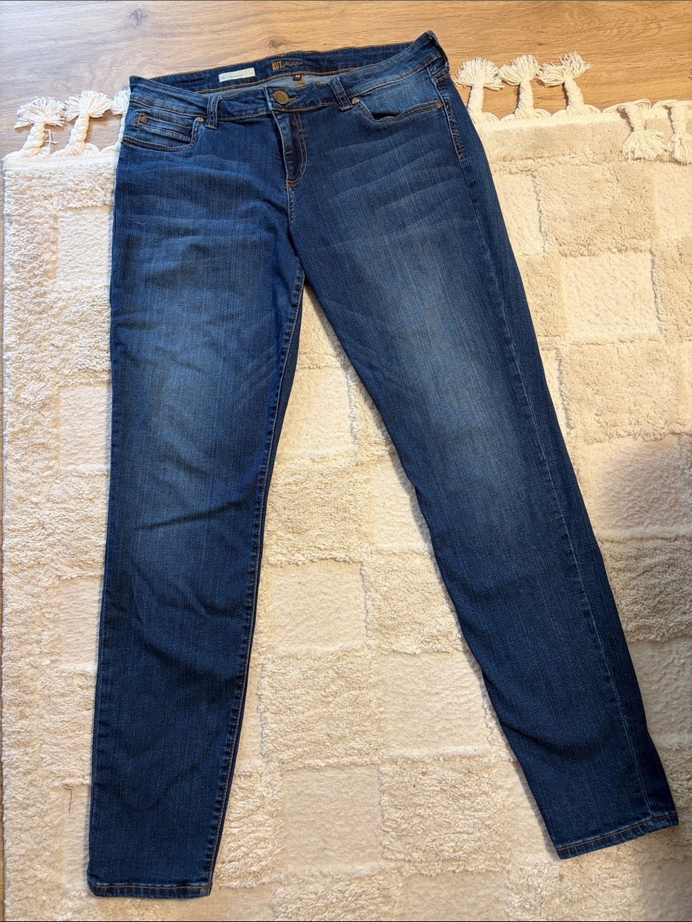 KUT Dark Wash Mia Skinny Jeans